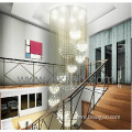 2014 hot sales  staircase modern crystal chandelier ball light